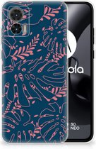 Telefoonhoesje Motorola Edge 30 Neo Silicone Back Cover Palm Leaves