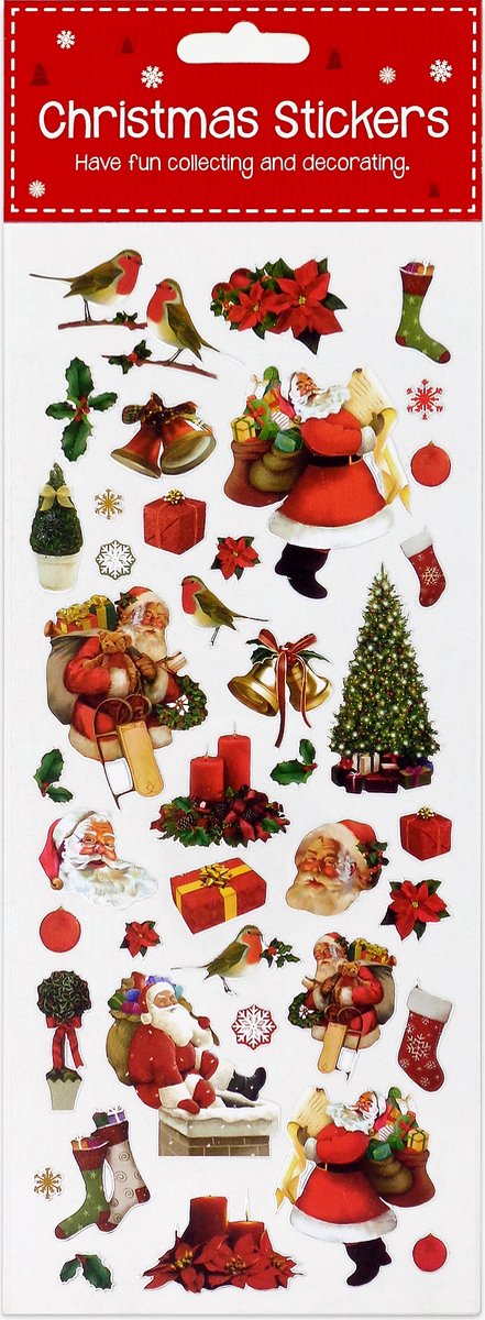 Kerststickers - 500 Stuks Waterbestendige Feeststickers Voor Enveloppen