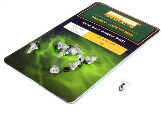 PB Products - Ring Baitscrew 360 - 10 stuks - Transparant van PB Products — afbeelding 3