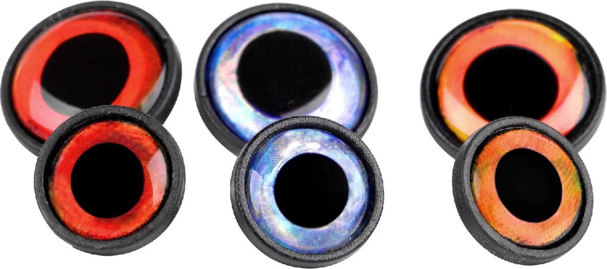 Merkloze Visgerei Ogen 16mm Zilver - 4 Stuks