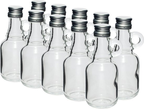 Purification Mini bouteilles en verre 40ml avec bouchon à vis | bol.com