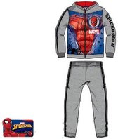 Marvel Spiderman set joggingpak - trainingspak - vrijetijdspak - Vest + Broek - grijs - 98 cm - 3 Jaar