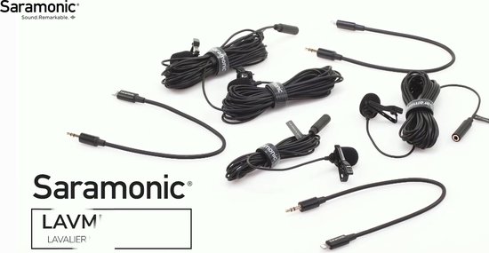 Saramonic LavMicro U3A USB-C Microphone cravate 2m Noir