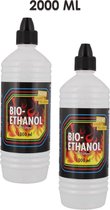 bio ethanol voordeelpak - 1 + 1 liter - bio oil voor sfeerhaard en haardset