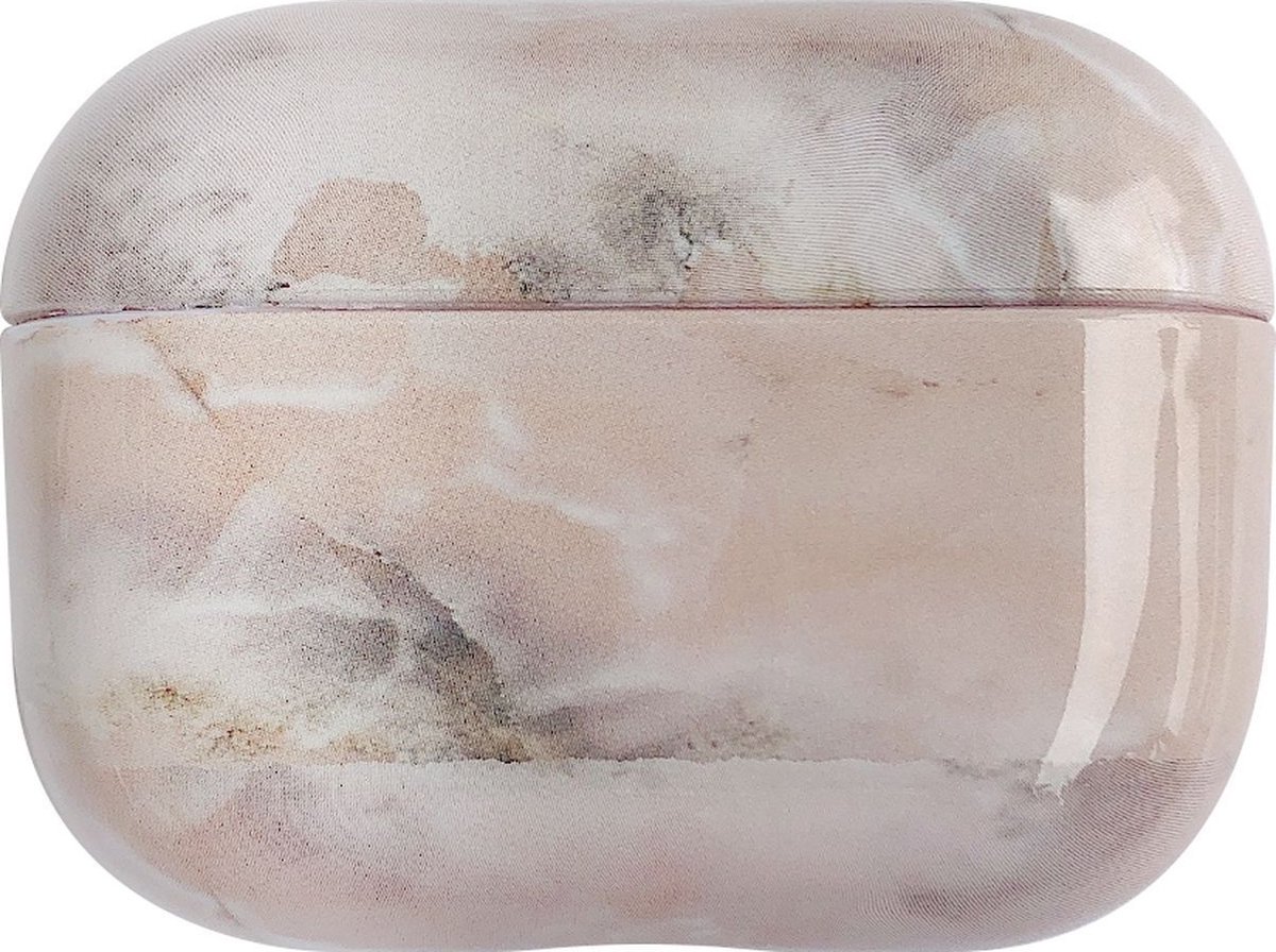 Mobigear Marble Hoesje geschikt voor Apple AirPods Pro 2 Hardcase Hoesje - Roze