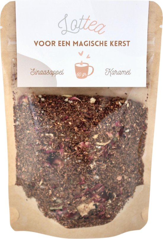 Lottea Voor een Magische Kerst thee 60 gram Stazak - thee, thee cadeau, verse thee, losse thee, rooibos, rooibos thee, kerstthee, relatiegeschenk