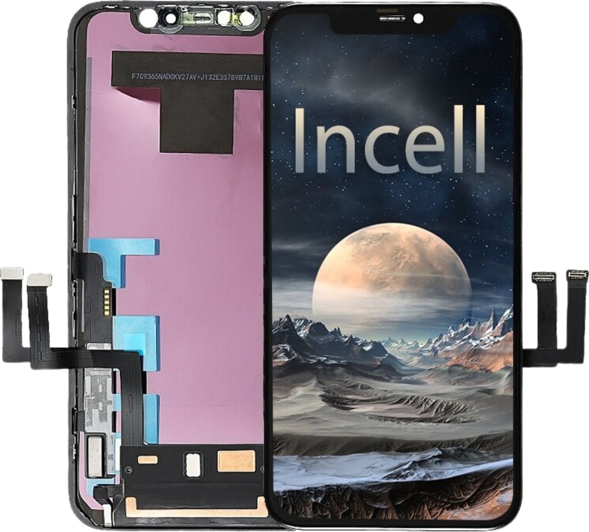 iPhone 11 - Display - Gratis Tempered glass - Incell 2 Gen (incl. Backplate) LCD
