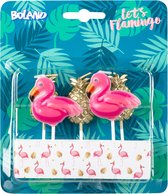 Hawaï Bougie Flamingo 7cm 5 pièces