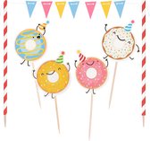 Boland - Kit décoration Décoration de gâteaux Donut Multi - Anniversaire, Fête d'enfant, Fête ado, Fête à thème - Pastel
