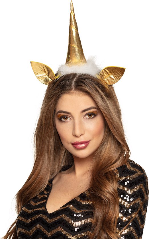 Boland 50029 Tiara Dark Unicorn – Glitter Haarband Met Hoorn, Bloemen & Oren – Perfect Voor Carnaval, Halloween En Themafeesten