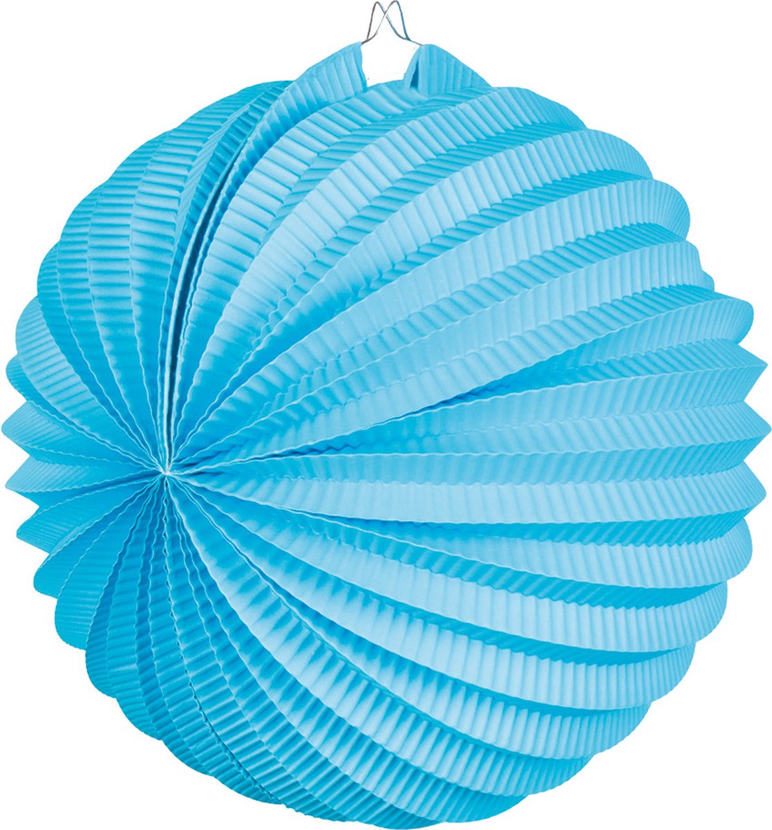 Boland - Papieren ballonlampion blauw Blauw - Verjaardag, Kinderfeestje, Sint Maarten