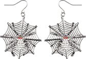 Boucles d'oreilles en toile d'araignée en métal pour femmes - Attribut Habillage