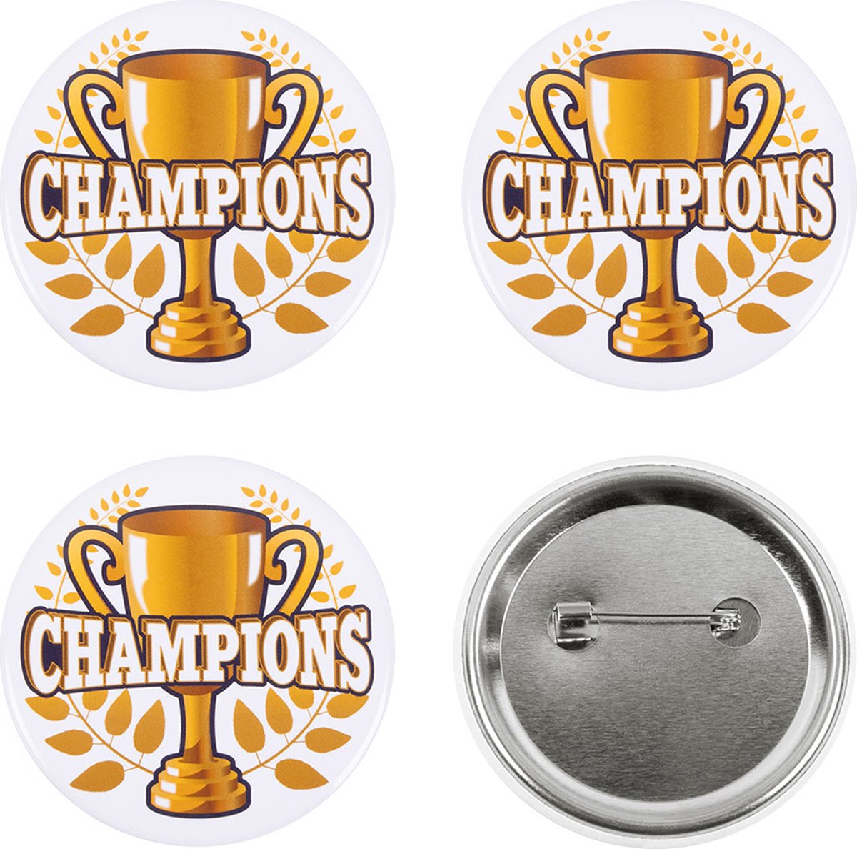 Boland - 4 Buttons 'Champions' - Volwassenen - Unisex - - Sport