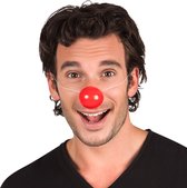 Boland - 6 Clownsneuzen plastic Rood - Kinderen en volwassenen - Unisex - Clown - Clown - Circus