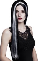 Boland - Pruik Heks Aurora zwart Zwart - Steil - Lang - Vrouwen - Heks - Halloween en Horror