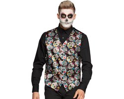 Boland - Gilet Day of the Dead (M/L) - Volwassenen - Day of the dead - Halloween en Horror