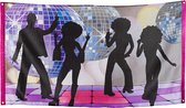 Boland - Polyester vlag Disco - Glitter & Glamour - 80s - Feestversiering