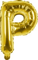 Boland - Folieballon 'P' goud P - Goud - Letterballon