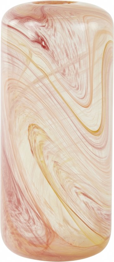 Light & Living Vaas Selene L - Glas - Oranje - 15 x 33 x 15 cm (BxHxD)