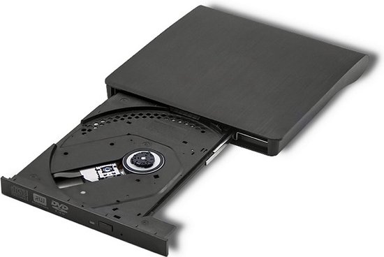 Qoltec Externe DVD-RW recorder |USB 3:0|Zwart.