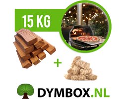 Pizzahout Beuk / Ooni 3x11cm passend multi-fuel model pizzaovens | 15 kilogram pizza hout Beuk incl. aanmaakwokkels