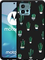 Coque Motorola Moto G72 Cactus Zwart - Design Cazy