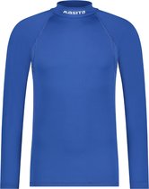 Masita | Thermoshirt Dames Lange Mouw Colshirt Skin Trainingsshirt Heren Kind Unisex 100% Polyester Sneldrogend - ROYAL BLUE - XL