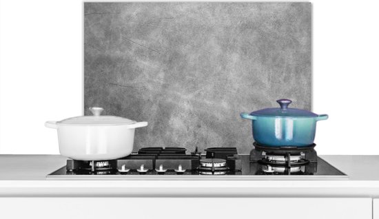 KitchenYeah© Spatscherm Keuken 90x60 cm Kookplaat Achterwand Beschermer Muur Spatwand Fornuis Aluminium Hittebestendig - Pepers - Zwart - Groenten - Water - Blad