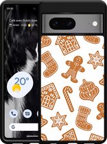 Google Pixel 7 Hardcase hoesje Christmas Cookies - Designed by Cazy