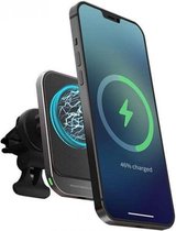 Telefoonhouder Auto met Draadloze Oplader - Magnetic Wireless (15 Watt Snellader) - Autolader Quick Charge voor Dashboard Ventilatierooster - Houder Geschikt voor: Samsung S21/S22 Android en Apple iPhone 8/10/11/12/13/14