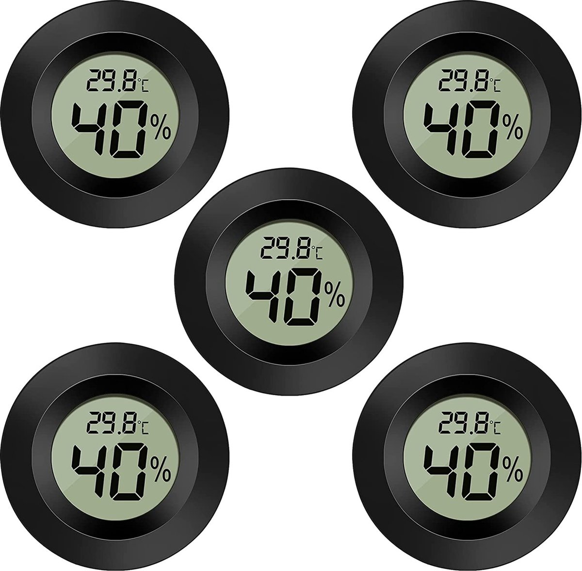 Kamerthermometer - Digitale Thermometer – Vochtigheidsmeter - Binnenthermometer