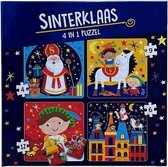 Sinterklaas - Puzzel - 4 in 1 puzzel - Feestdagen - Kinderen - Legpuzzel - Hobby - Spelen - Schoencadeau