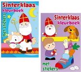 Sinterklaas - Kleurboek - Kleurboek met stickers - Kleuren - Kinderen - Knutselen - Creatief - Feestdagen - Schoencadeau