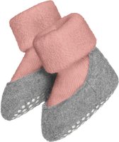 Bébé Cosyshoe Chaussons pour filles et garçons épais et chauds avec points antidérapants unis sans motif Chaussettes bébé rose en laine vierge - Taille 17-18