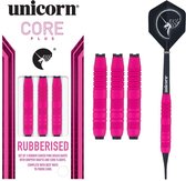 Unicorn Core Plus Rubberised Pink Soft Tip - Red - Dartpijlen - 19 Gram