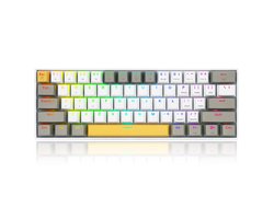 Redragon Draconic K530W YL Pro 60% Gaming Toetsenbord - Draadloos & Bedraad - Bluetooth - 2.4 GHz - Compatibel met PC / Laptop / Smartphone & Tablet