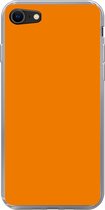 Geschikt voor iPhone SE 2020 hoesje - Oranje - Seizoenen - Herfst - Kleur - Siliconen Telefoonhoesje