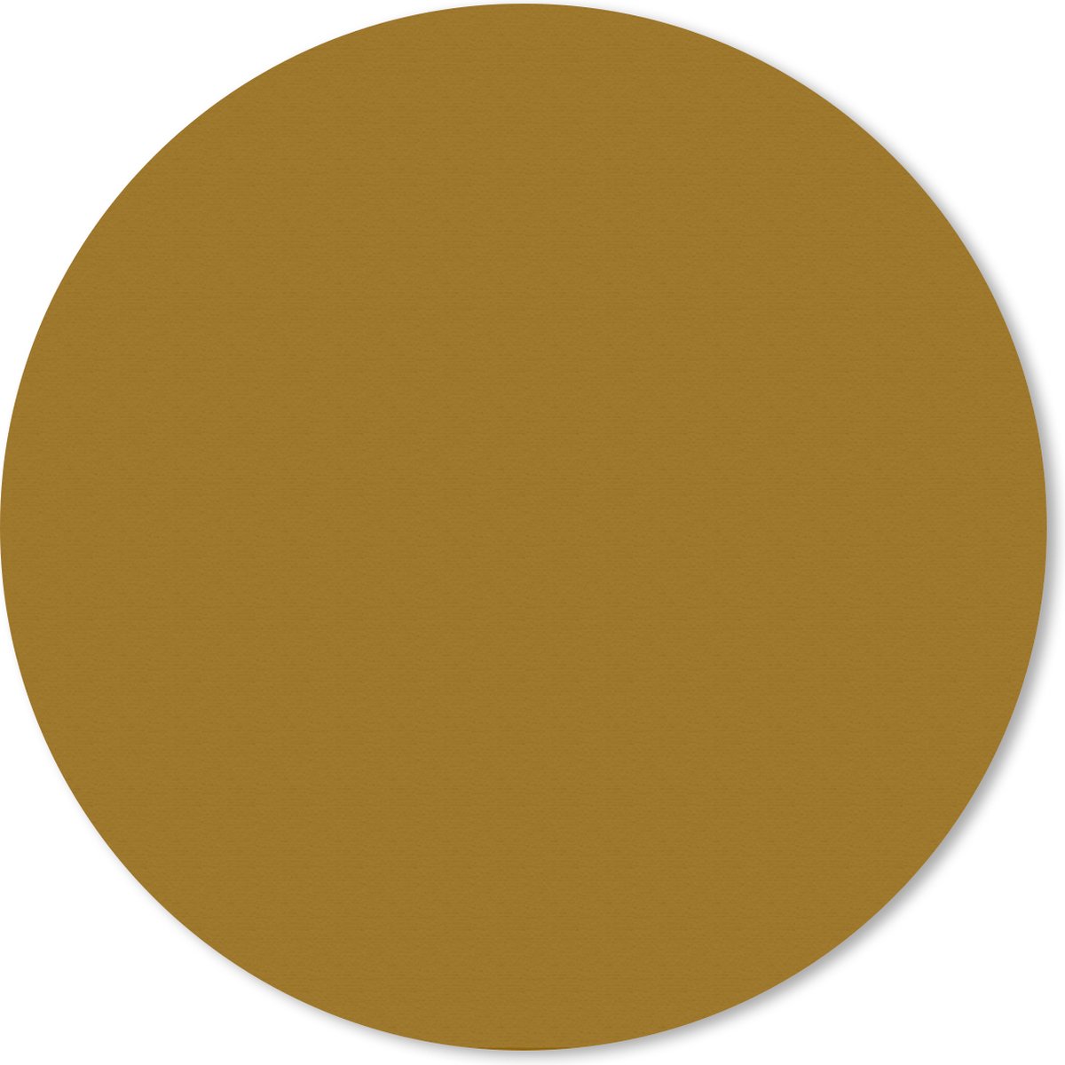 Muismat - Mousepad - Rond - Goud - Luxe - Interieur - 40x40 cm - Ronde muismat