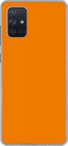 Geschikt voor Samsung Galaxy A51 hoesje - Oranje - Seizoenen - Herfst - Kleur - Siliconen Telefoonhoesje