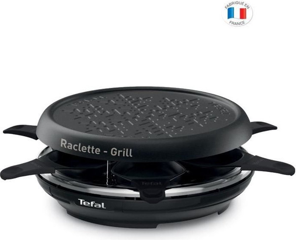 Tefal RE182012 raclette 6 personne(s) 850 W Noir, Marron