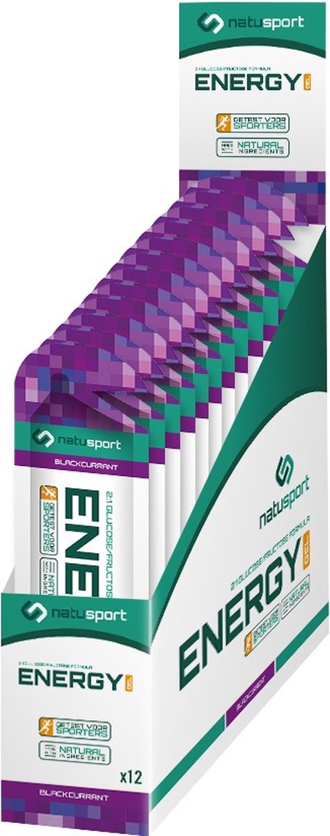 Goedkoopste Natusport Energie Gel Energy Blackcurrant (12 stuks