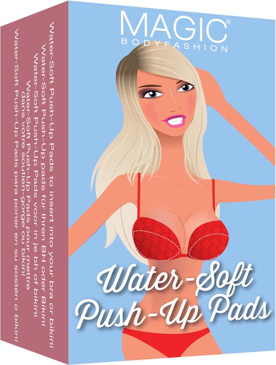 Bh vulling - Push up pads - Bikini vulling - MAGIC Bodyfashion Soft Push-Up Pads Dames - Push up Cup B/C - Beige - Strapless bh push up