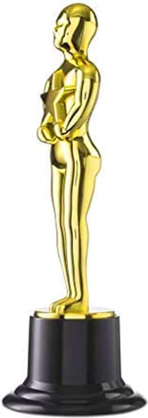 8x Trophées d'Or Oscar Figure - Trophée en Plastique Or Pour Cérémonie Fête  Voyage... | bol.