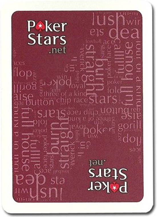 Afbeelding van het spel 2x PokerStars Plastic Kaartspel (duo-pack) | Waterdicht | Buigvrij en kreukvrij | Flexibel | Speelkaarten voor poker - Rood (2x)