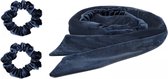 Velvet Haarkruller Blauw | Curling Ribbon | 151 x 3,5 cm | Fluweel/Polyester | Fashion Favorite