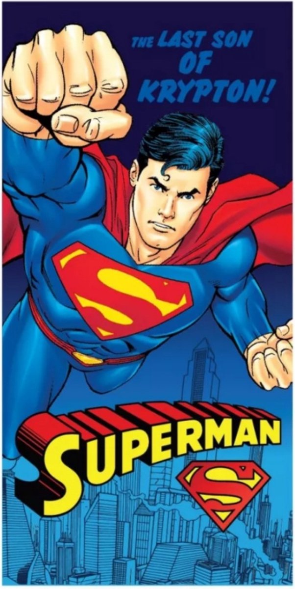 DC Comics Superman Strandlaken Badhanddoek 70 x 140 cm
