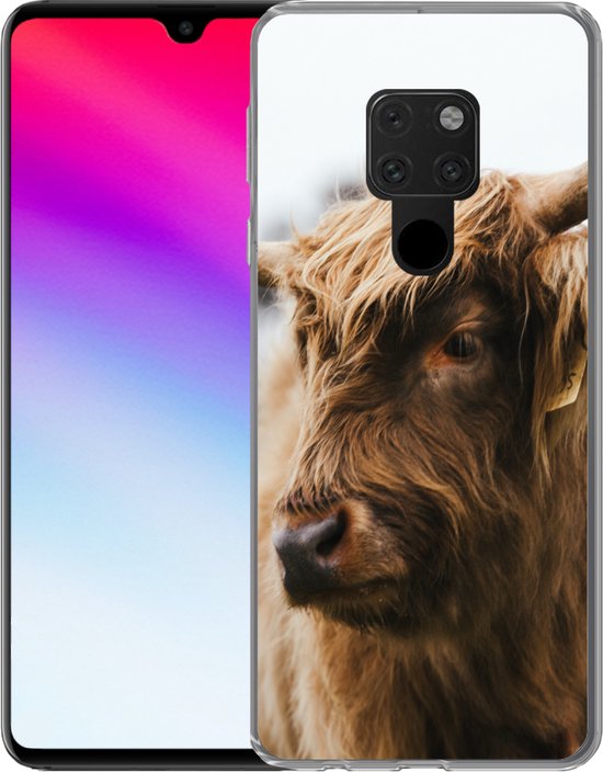 Coque Huawei P40 Lite - Highlander écossais - Animaux - Cornes - Coque de téléphone en Siliconen