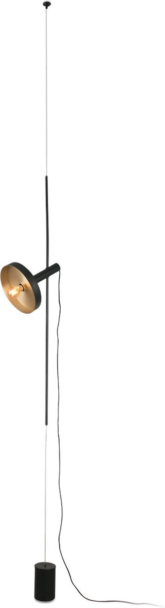 Faro Whizz spanlamp - zwart/goud - vloer / plafond - spot