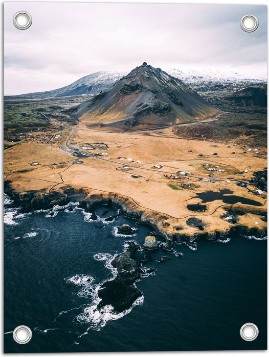WallClassics - Poster de Jardin - Côte d'une Île - 30x40 cm Photo sur Poster de Jardin (décoration murale pour l'extérieur et l'intérieur)