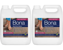 Bona Houten Vloer Reiniger - 2 x 4 Liter Multipack - Parketreiniger - Streeploos - Sneldrogend - Vloerreiniger Vloeistof (Ook Geschikt Voor Robotstofzuiger Met Dweilfunctie)